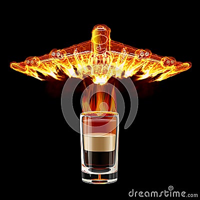 B-52 Shot cocktail Stock Photo