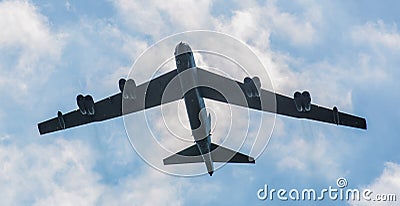 USAF American B52 bomber on the way to Russia Stock Photo