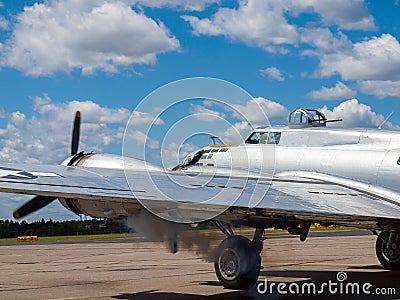 B17 Bomber's Propellers Stock Photo