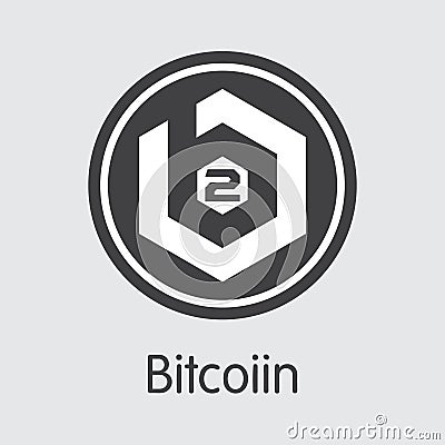 B2G - Bitcoiin. The Trade Logo of Coin or Market Emblem. Vector Illustration