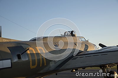 B17 gun details Stock Photo