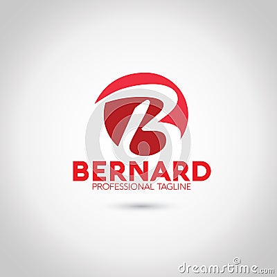 B Letter Logo Stock Photo