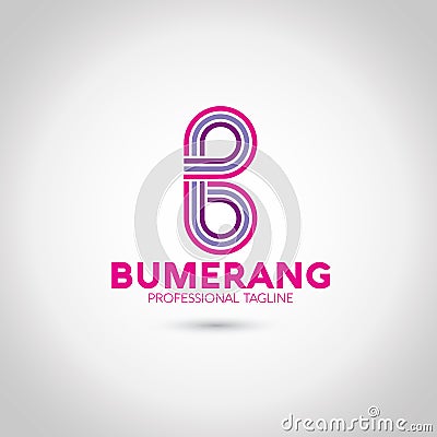 B Letter Logo Stock Photo