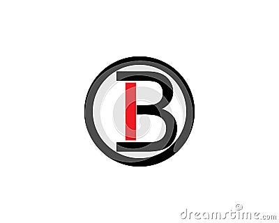 B Letter vector illustration. Cartoon Illustration