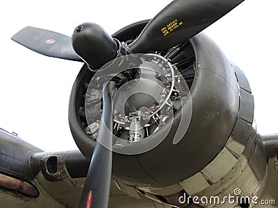 B17 Memphis Bell Bomber Engine Editorial Stock Photo