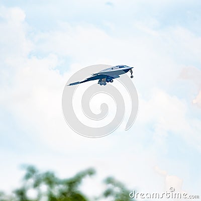 A B-2 Spirit takes off Editorial Stock Photo