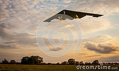 B2 stealth bomber aircraft Stock Photo