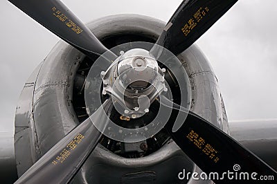 B-29 Superfortress engine Stock Photo
