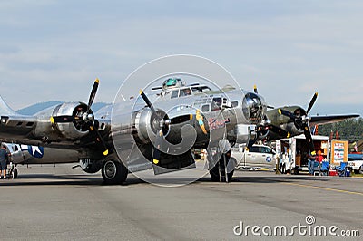 B17 Flying Fortress Editorial Stock Photo