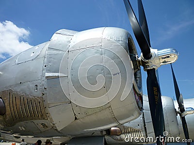 B29 Bomber Engines Editorial Stock Photo