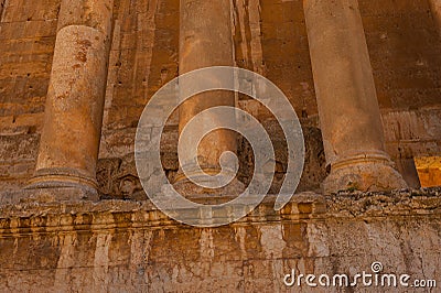 Baalbek Ancient city in Lebanon. Stock Photo