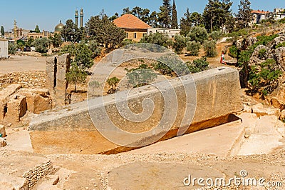 Baalbek Ancient city in Lebanon. Stock Photo