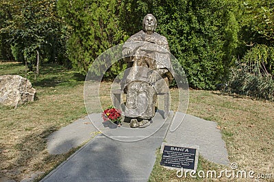 Baba Vanga Munument - Petrich, Blagoevgrad, Bulgaria Editorial Stock Photo