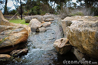 Babbling Rocky Brook Stock Photo