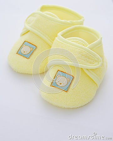 Babies first shoes Stock Photo