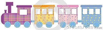 Babies train Vector Illustration