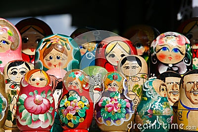 Babushka dolls Stock Photo