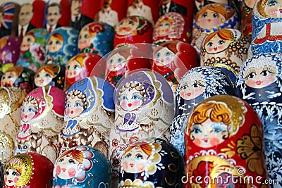 Babushka dolls Stock Photo