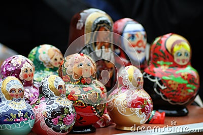 Babushka dolls Stock Photo