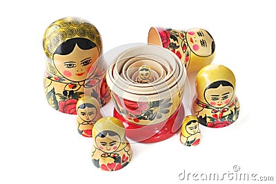 Babushka Dolls Stock Photo