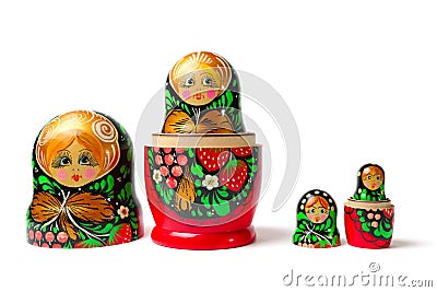 Babushka Matreshka Stock Photo