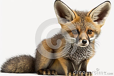 Lovely Baby animal Fox - a young fox Stock Photo