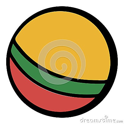 Baby ball icon cartoon Vector Illustration