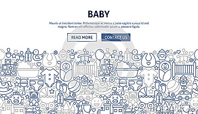 Baby Banner Design Vector Illustration