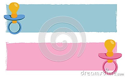 Baby banners vector Vector Illustration