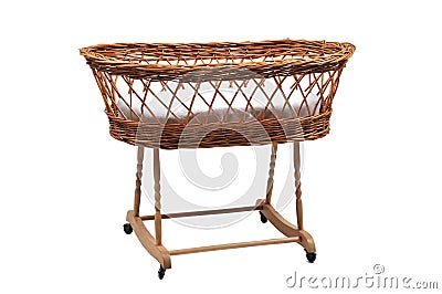 Baby Basket Stock Photo