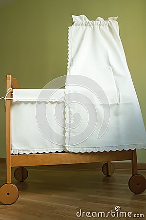 Baby bassinet Stock Photo