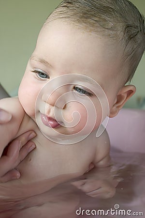 Baby Bath Stock Photo