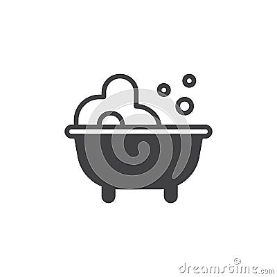 Baby bath icon vector Vector Illustration