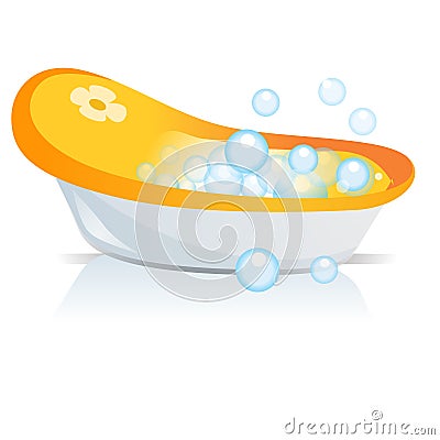 Baby Bath Tub Stock Photo