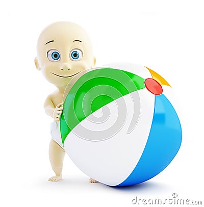 Baby beach ball Stock Photo