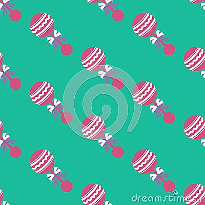 Baby beanbag pattern Vector Illustration