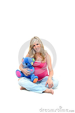 Baby, Bear and Me Stock Photo