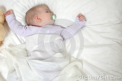 Baby Bed Stock Photo