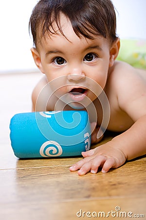 Baby belly-band Stock Photo