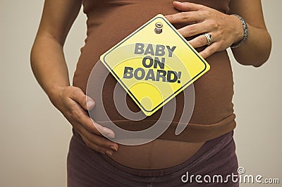 Baby on Board! Stock Photo