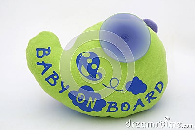 Baby on board Stock Photo