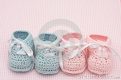 Baby Booties Stock Photo