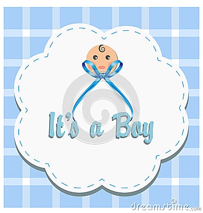 Baby boy gender reveal vector illustration Vector Illustration