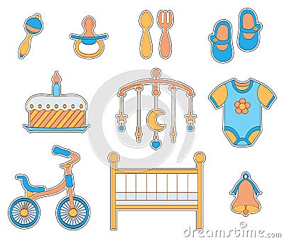 Baby boy icon Vector Illustration