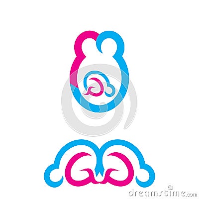 Baby care Logo template Vector Illustration