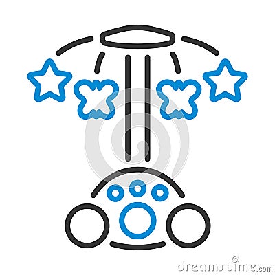 Baby Carousel Icon Vector Illustration