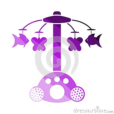 Baby Carousel Icon Vector Illustration