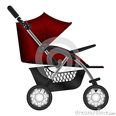 Baby Carriage Vector Illustration