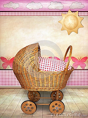Baby carriage Stock Photo