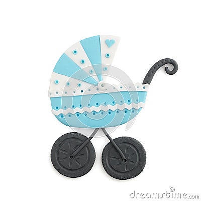 Baby carriage boy Stock Photo